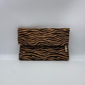 J. McLaughlin Calf Hair Tiger Clutch